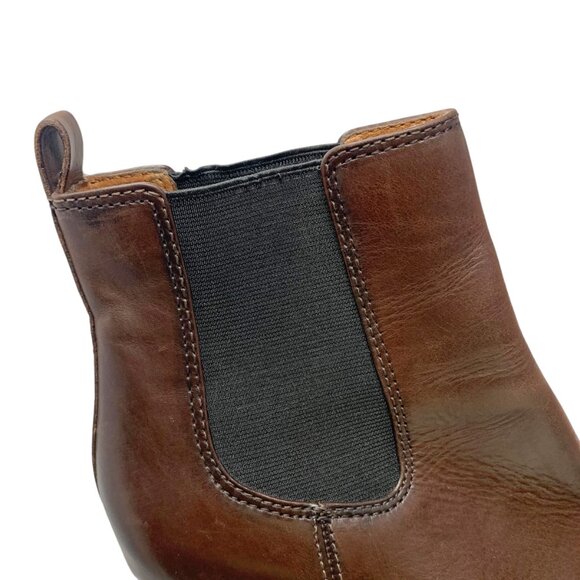 Frye Tate‎ Dark Brown Leather Heeled Chelsea Boots - Picture 4 of 12
